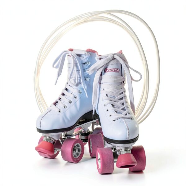 Chicago Skates Classic Rink Quad Roller Skates White-5