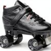 Roller Derby STR Seven Mens Black Grey Roller Skates-0