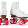 Chicago Skates Classic Rink White Leather Roller Skates-1