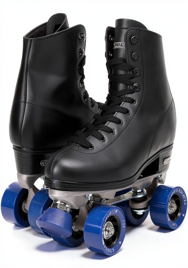 Chicago Skates Classic Rink Quad Roller Skates Black-1