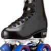 Chicago Skates Classic Rink Quad Roller Skates Black Leather-0