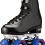 Chicago Skates Classic Rink Quad Roller Skates Black Leather-0