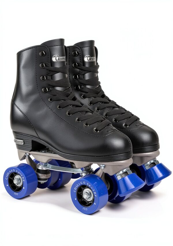 Chicago Skates Classic Rink Quad Roller Skates Black-0