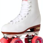 Chicago Skates Quad Roller Skates White Classic Rink Model-0