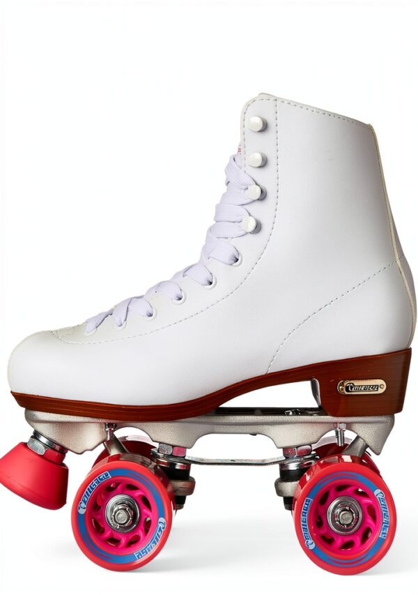 Chicago Skates Quad Roller Skates White Classic Rink Model-1