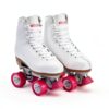Chicago Skates Classic Rink White Leather Roller Skates-2