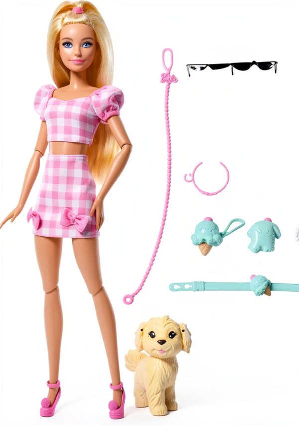 Barbie Twinning Looks Doll Matching Pet Fashion Kids Gift-4