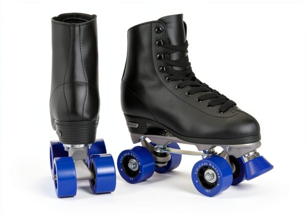 Chicago Skates Classic Rink Quad Roller Skates Black-1