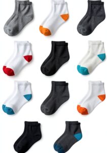 Amazon Essentials Kids Ankle Socks Cotton Cushion Sole-0