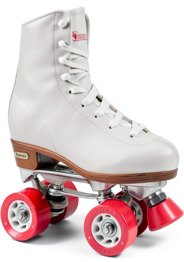 Chicago Skates Classic Rink Quad Roller Skates White Unisex-0