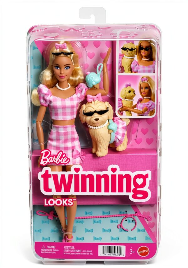 Barbie Twinning Looks Doll Matching Pet Fashion Kids Gift-5
