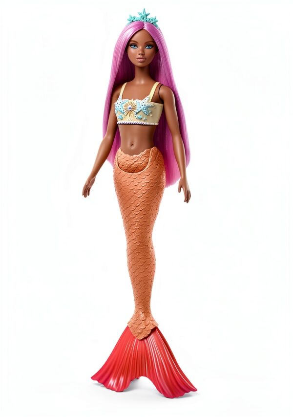 Barbie Mermaid Doll Starfish Bodice Ombre Tail Kids Toy-5