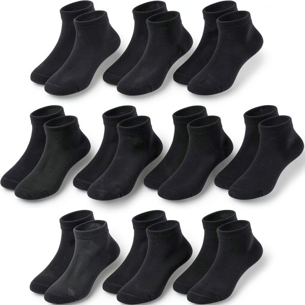 Hoomore Kids Ankle Socks Seamless Cotton Sport Everyday