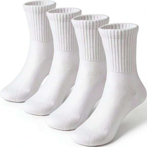 Kids Athletic Socks Premium Cotton Unisex Crew Retro Style-0