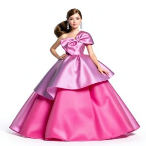 Barbie Birthday Wishes Doll Pink Floral Dress Collectible-0