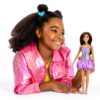 Barbie Fashionistas Doll Purple Dress Playtime Kids 3 Years-1