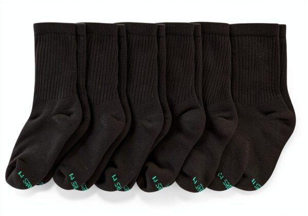 Hanes Boys Calf Socks Moisture Wicking Cushioned Comfort-1