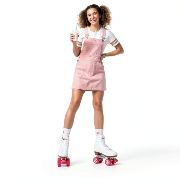 Chicago Skates Classic Rink White Leather Roller Skates-5