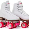 Chicago Skates Classic Rink White Leather Roller Skates-0