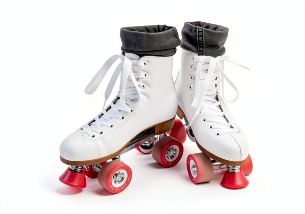 Chicago Skates Classic Rink Quad Roller Skates White Unisex-1