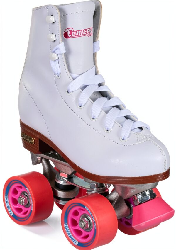 Chicago Skates Classic Rink Skate Leather Quad Roller Skates-0