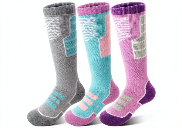 Anlisim Kids Merino Wool Ski Socks Boys Girls Thermal-0