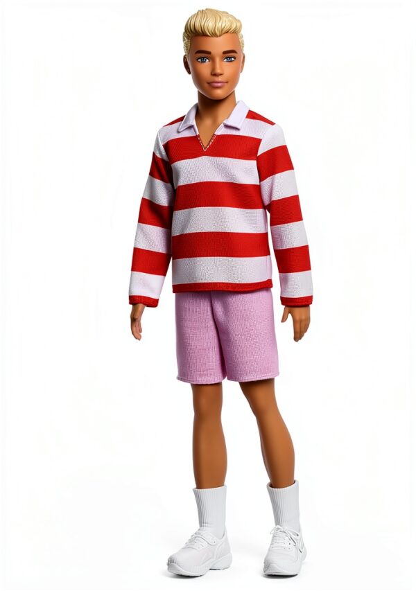 Ken Fashionistas Doll Mattel Stylish Outfit Kids Toy-4