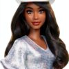 Barbie Fashionistas Doll Western Style Silver Dress Kids Toy-2