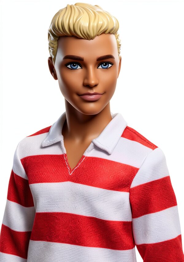 Ken Fashionistas Doll Mattel Stylish Outfit Kids Toy-1