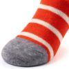 Boys Striped Socks Combed Cotton Seamless Toe 5 Pack-5