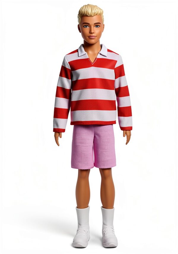 Ken Fashionistas Doll Mattel Stylish Outfit Kids Toy-3