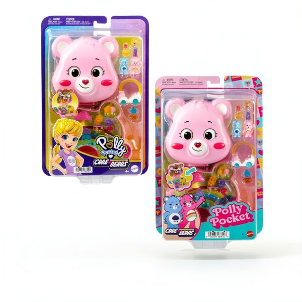 Polly Pocket Care Bears Compact Micro Dolls Mattel Toy-6