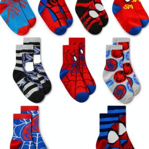 Marvel Spiderman Grip Socks for Toddlers Boys Assorted-0