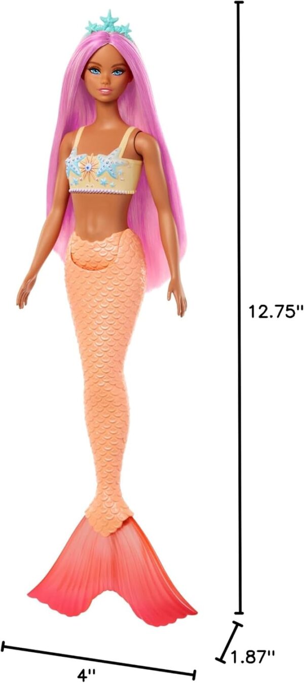 Barbie Mermaid Doll Starfish Bodice Ombre Tail Kids Toy-6