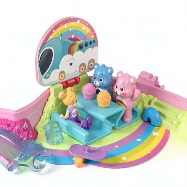 Polly Pocket Care Bears Compact Micro Dolls Mattel Toy-4