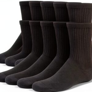 Hanes Boys Calf Socks Moisture Wicking Cushioned Comfort-0