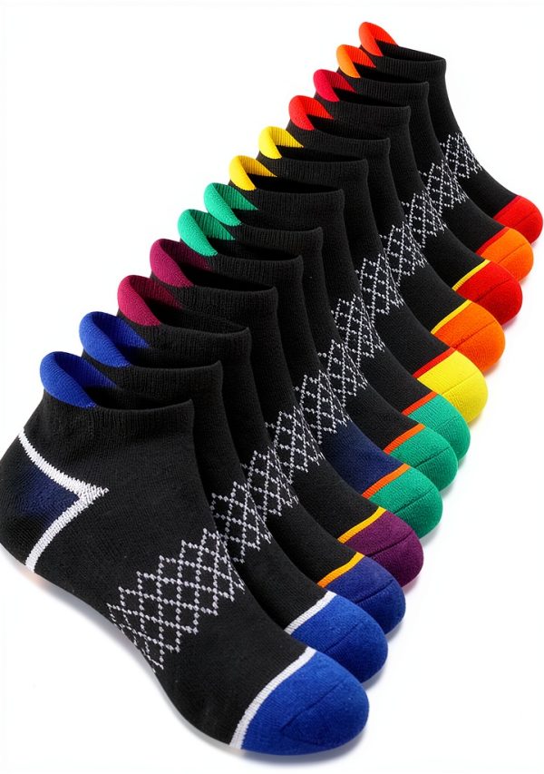 Boys Athletic Socks Cushioned Sole Cotton 12 Pairs Ankle