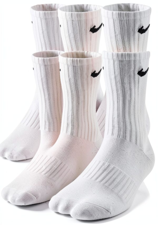 Nike Boys Athletic Socks Cotton Cushion Crew 3 Pack