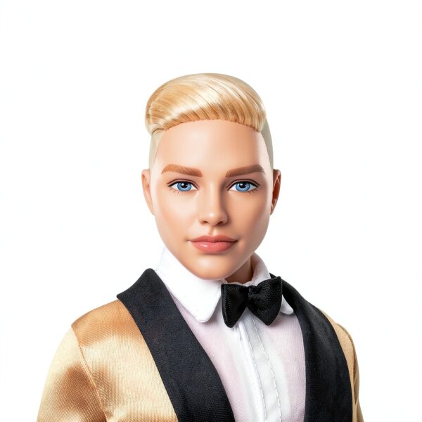 2025 Holiday Ken Doll Mattel Platinum Blonde Suit Toy-1