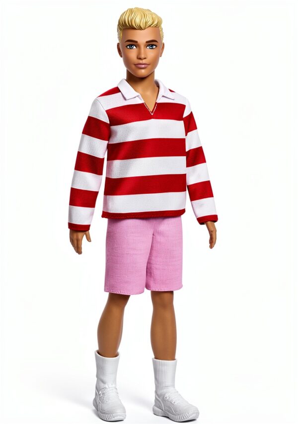 Ken Fashionistas Doll Mattel Stylish Outfit Kids Toy-0