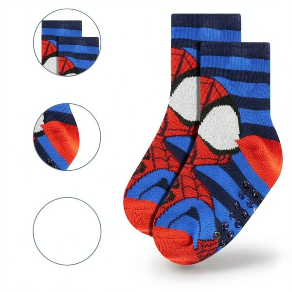 Marvel Spiderman Grip Socks for Toddlers Boys Assorted-2