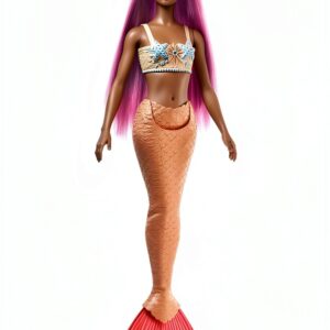 Barbie Mermaid Doll Starfish Bodice Ombre Tail Kids Toy-0